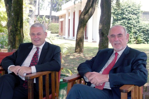 Avec l'ambassadeur François Goldblatt