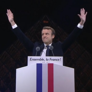 Emmanuel Macron au Louvres