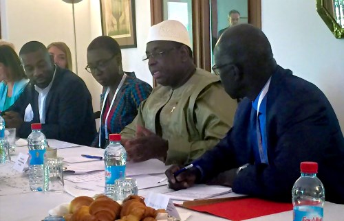 Table ronde avec Macky Sall