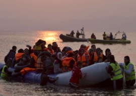 Migrants à Lesbos