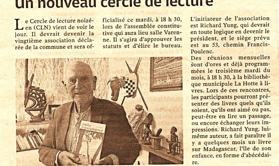 Un Cercle de Lecture à Noizay